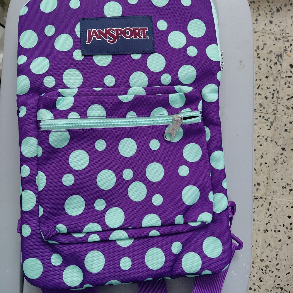 Jansport Purple Polka Dot Backpack